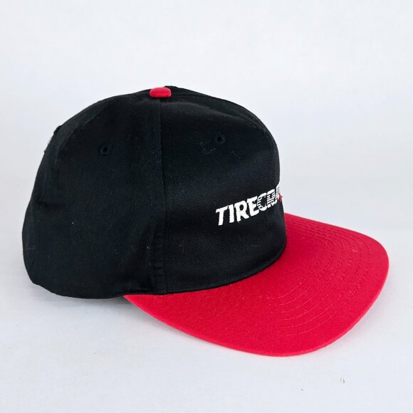 TIRECRAFT Snapback Trucker Hat Classic Cap Baseball Hat Black Red Automotive - Picture 5 of 10